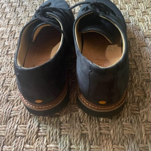 Samuel Hubbard navy nubuck derby shoes